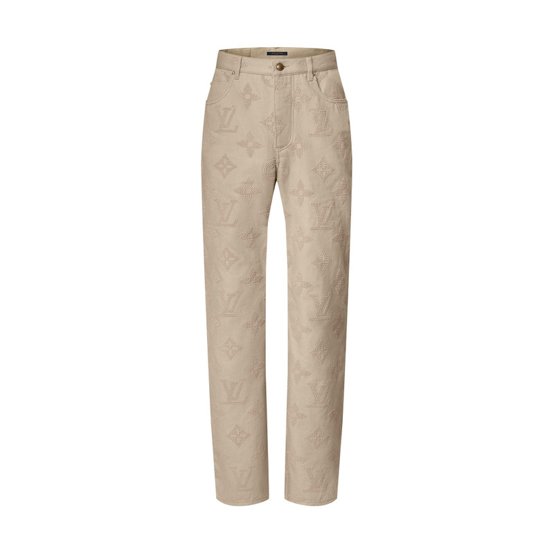 Monogram Embroidered Skate Pants 1