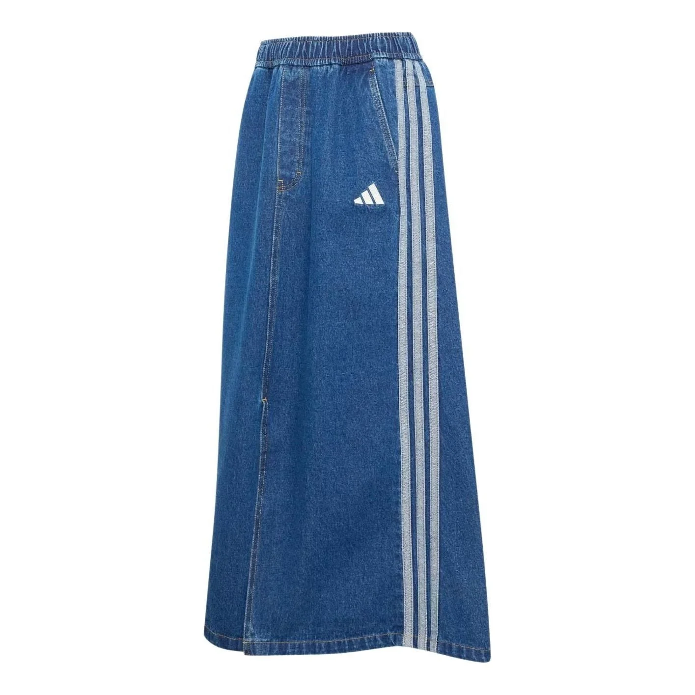 (WMNS) adidas Stadium Washed Denim Loose Fit Skirt Asia Sizing 'Preloved Ink' KV0621 - 1