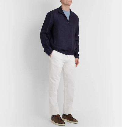 Loro Piana Rain System Linen-Blend Bomber Jacket outlook