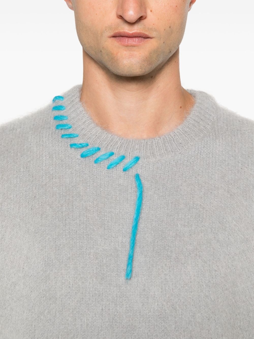 decorative-stitching jumper - 5