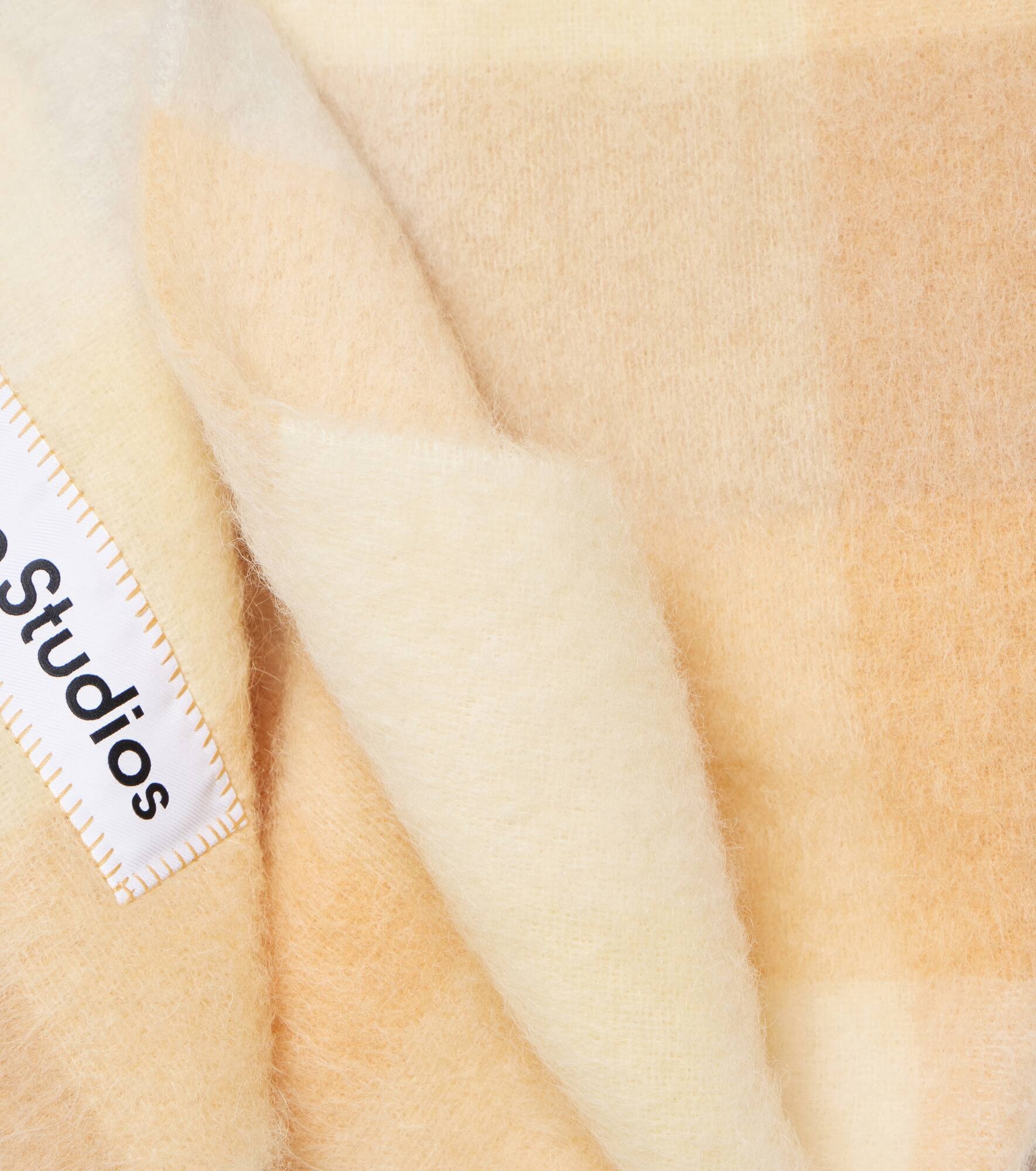 Checked alpaca, wool, and mohair-blend scarf - 4