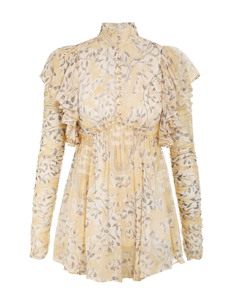 LUMINOSITY GATHERED BLOUSE - 1