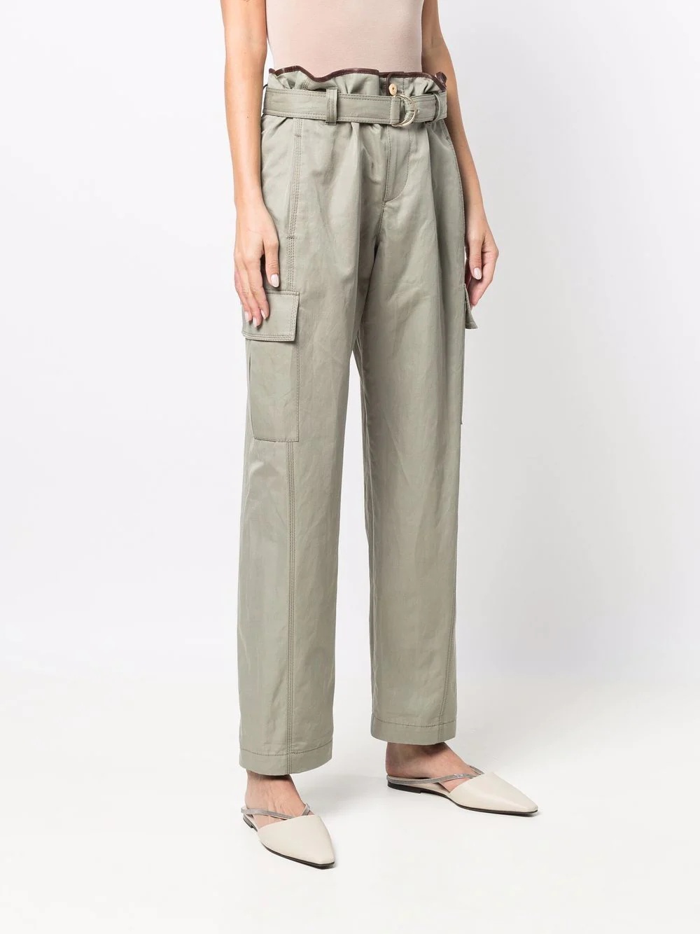 paperbag-waist trousers - 3