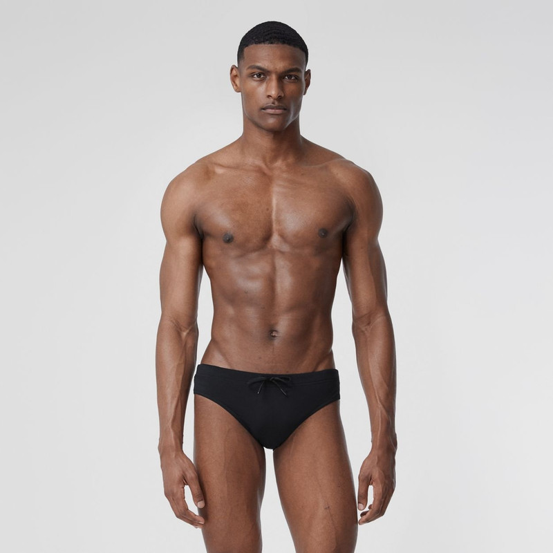 Monogram Motif Drawcord Swim Briefs 3