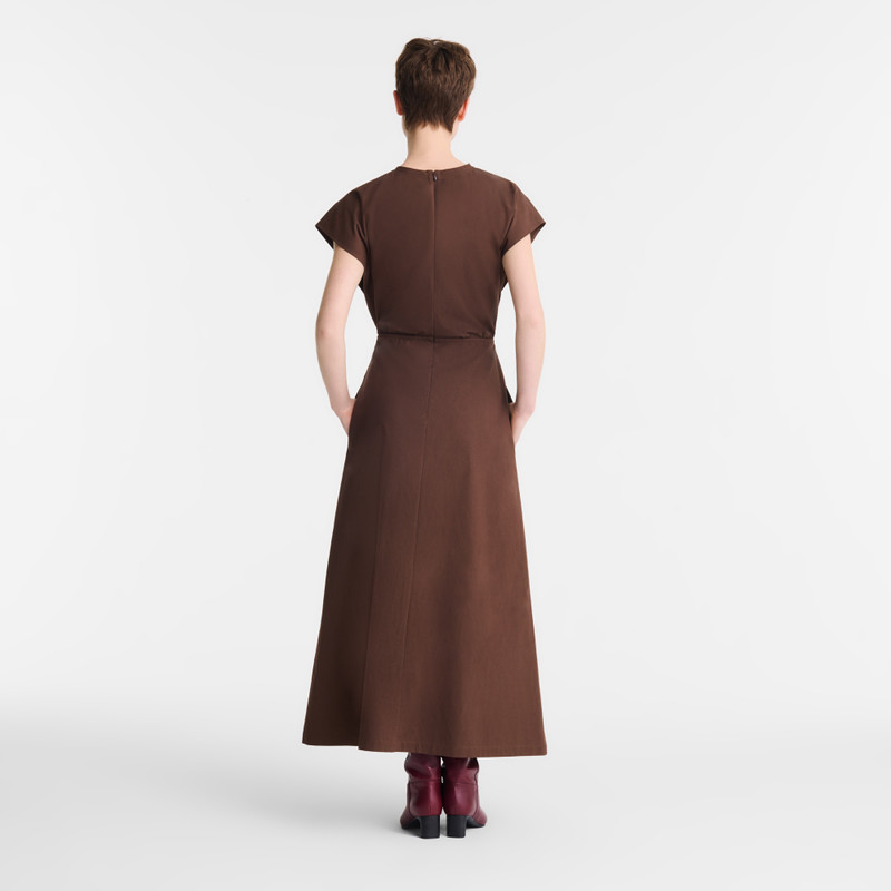 Longchamp Dress Chocolate - Popelin outlook