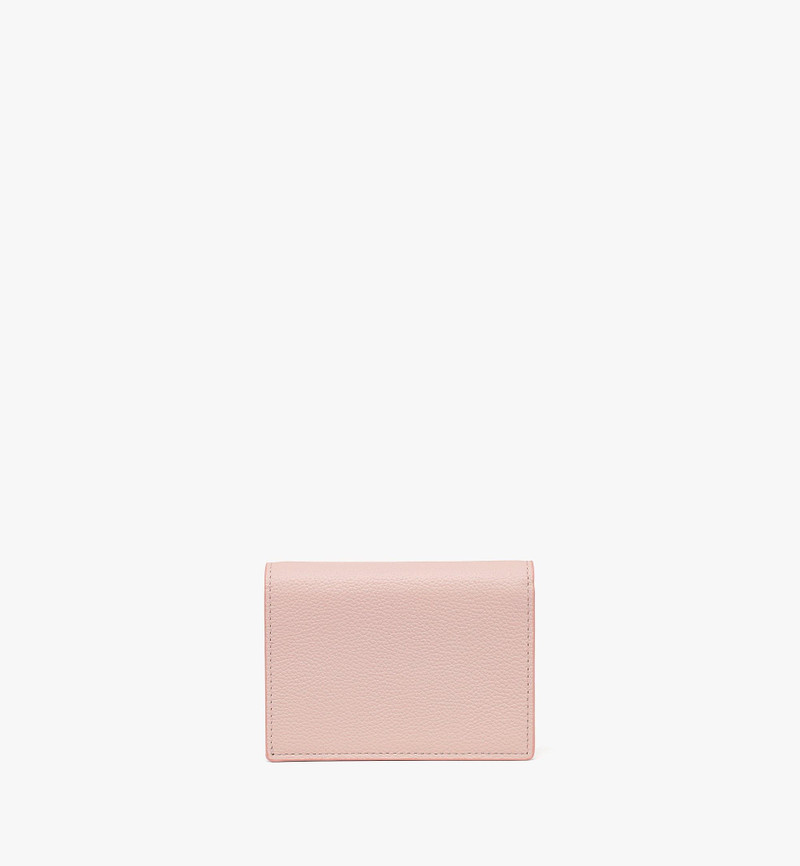 Himmel Snap Wallet in Embossed Logo Leather 3
