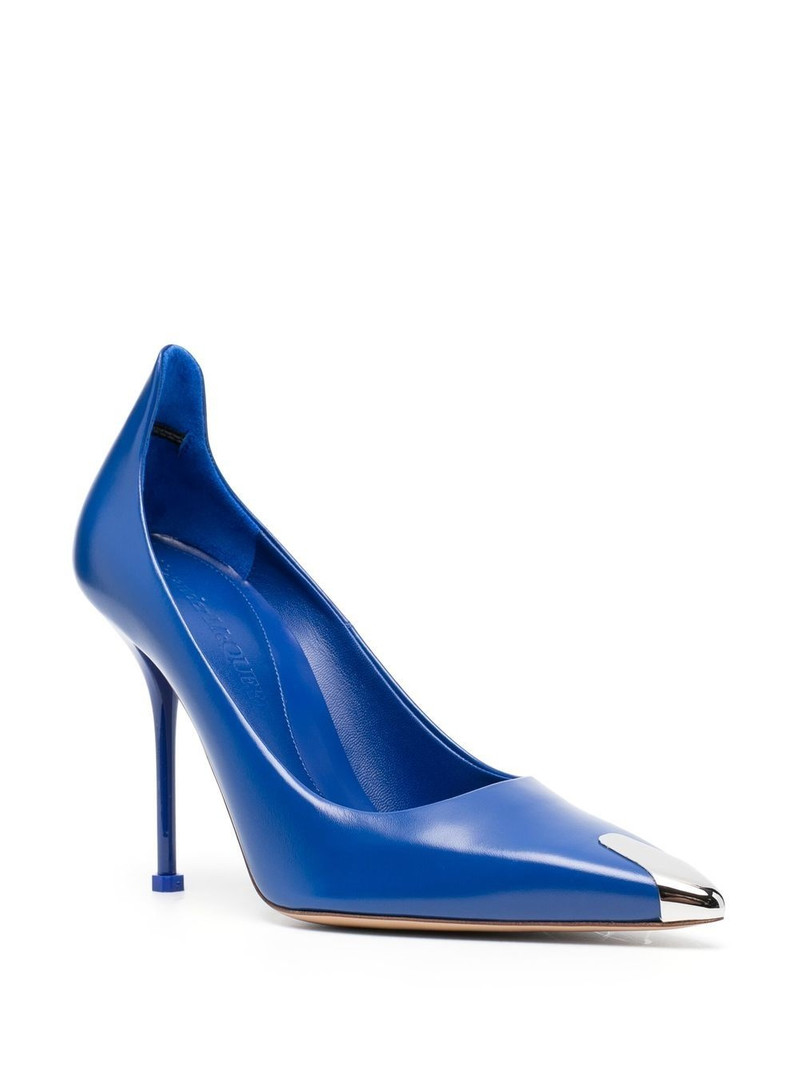 Alexander McQueen contrast-toecap leather pumps outlook