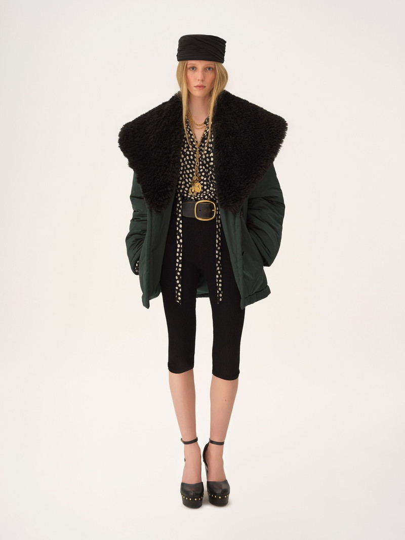 Chloé SHORT COAT IN TECHNICAL SATIN outlook