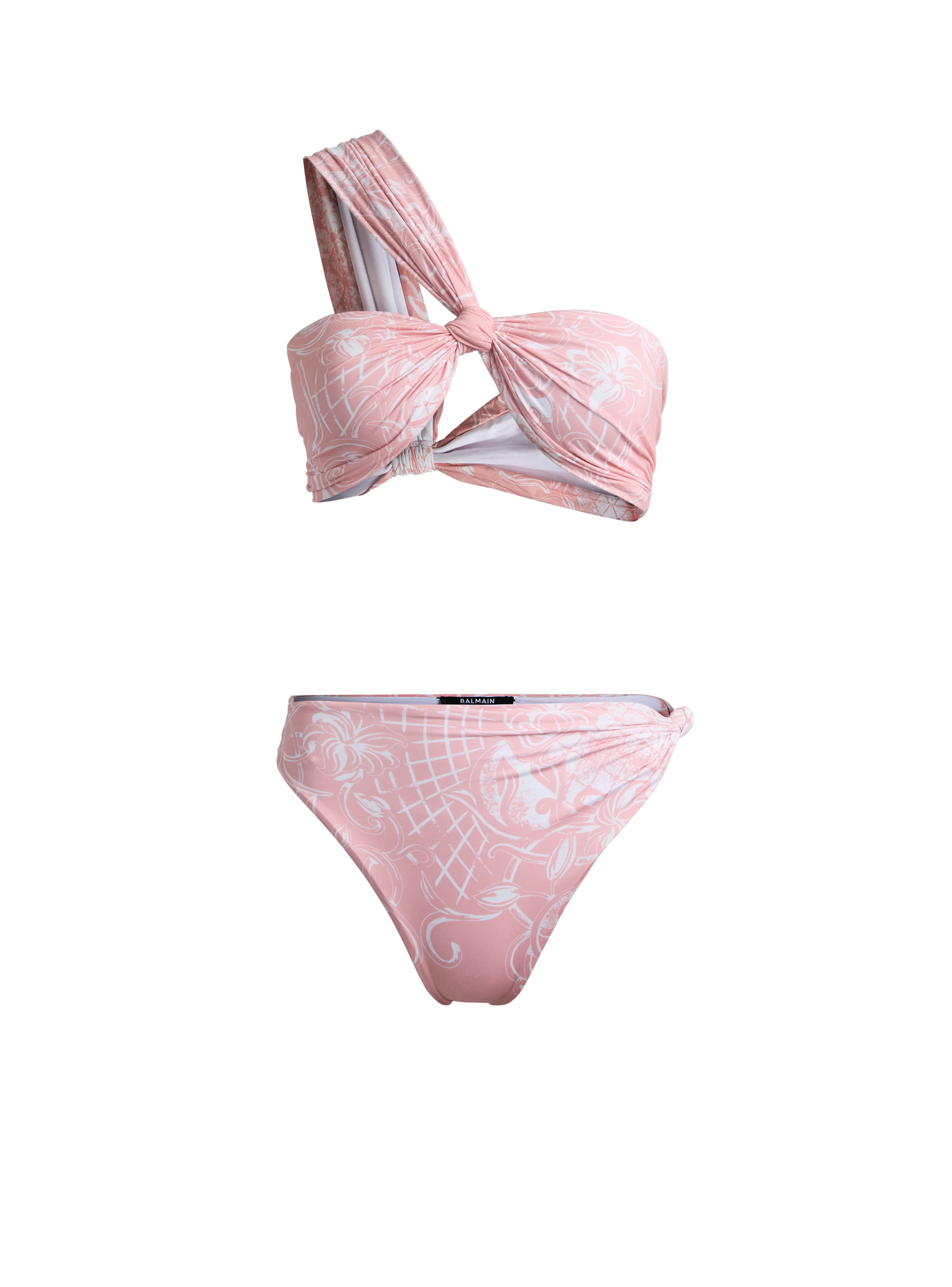 Printed lycra swimsuit - 1