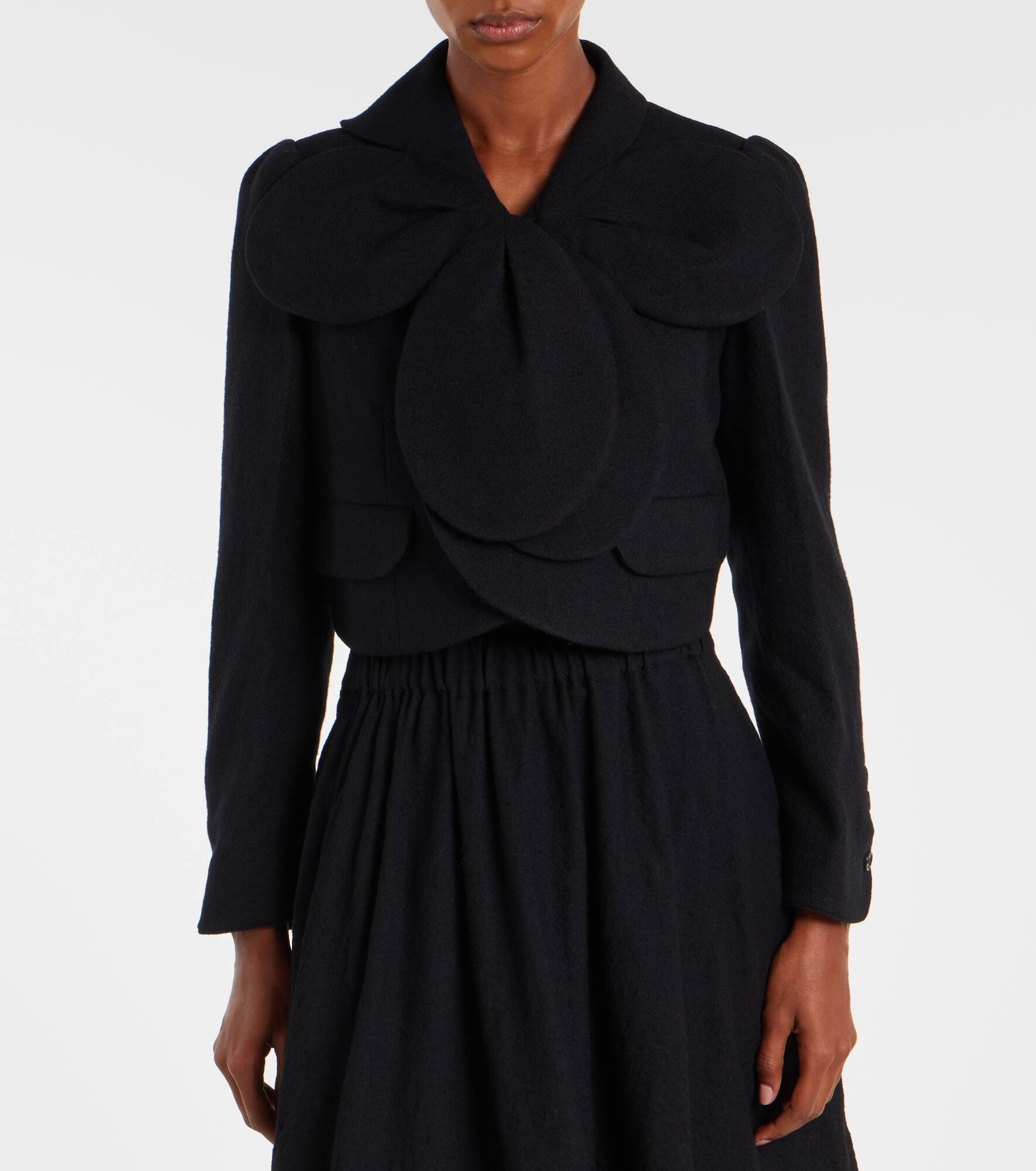 Cropped wool jacket - 6