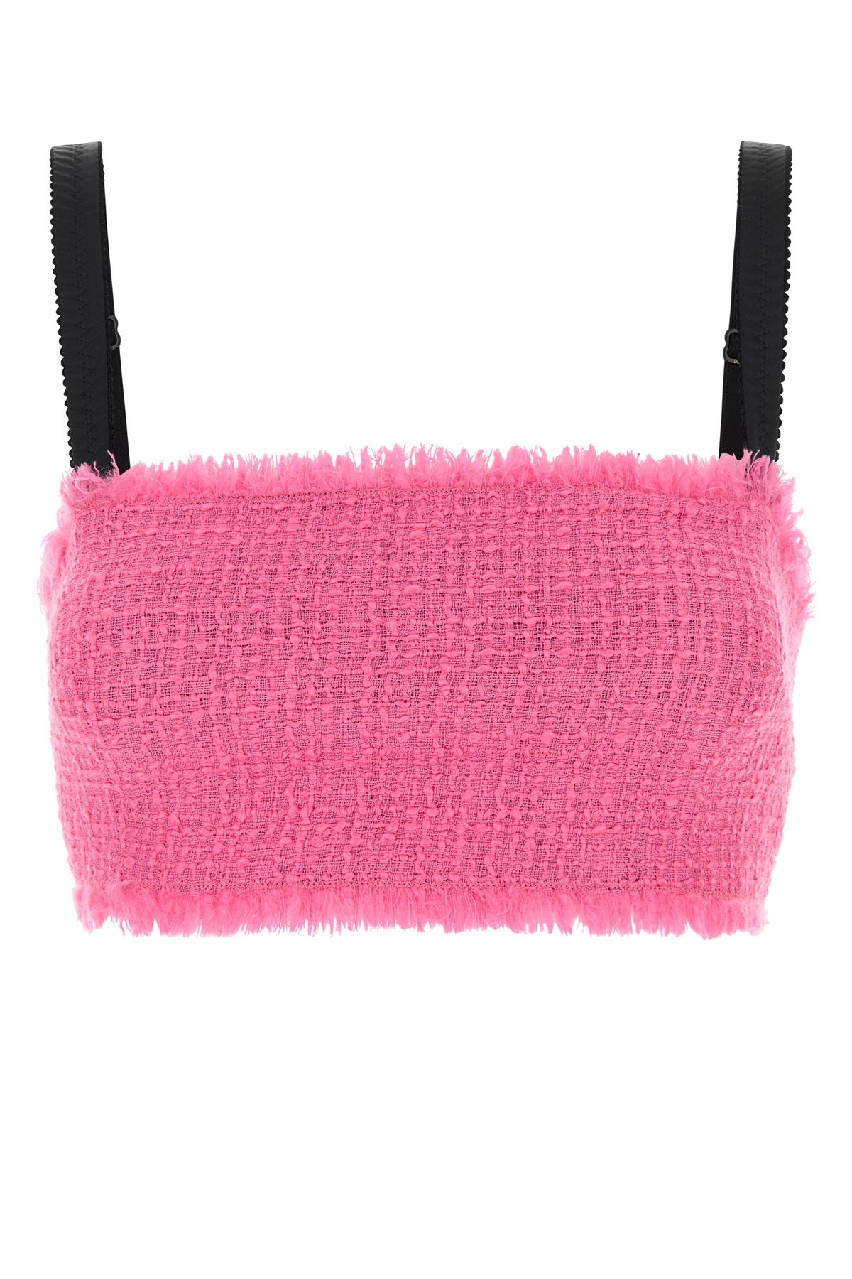 Fuchsia tweed crop-top - 1