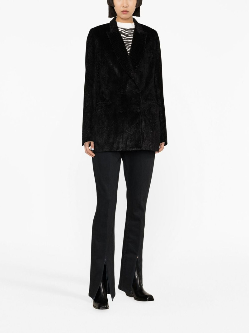 PHILIPP PLEIN metallic corduroy blazer outlook