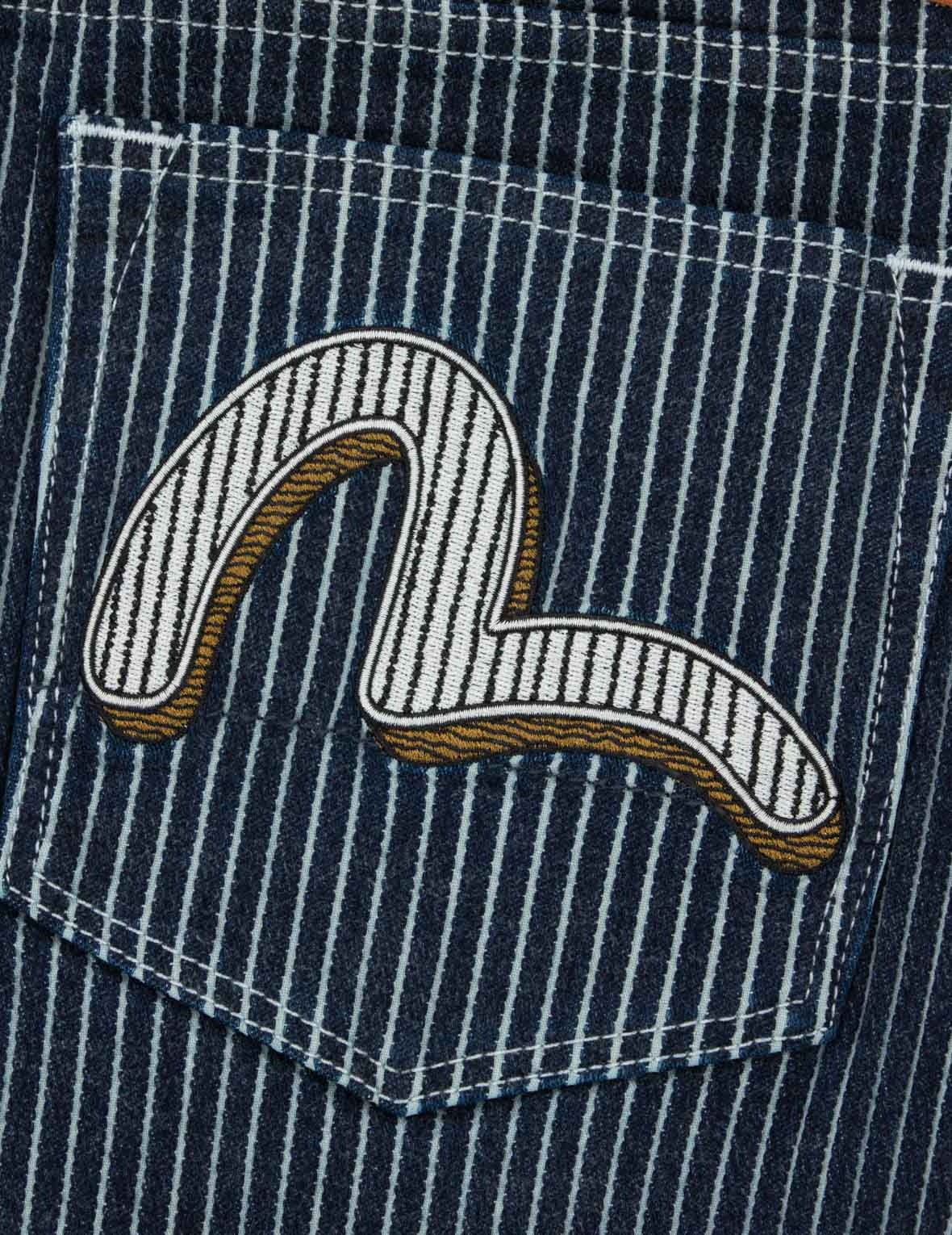 Seagull and Logo Embroideries Relax Fit Jeans - 10