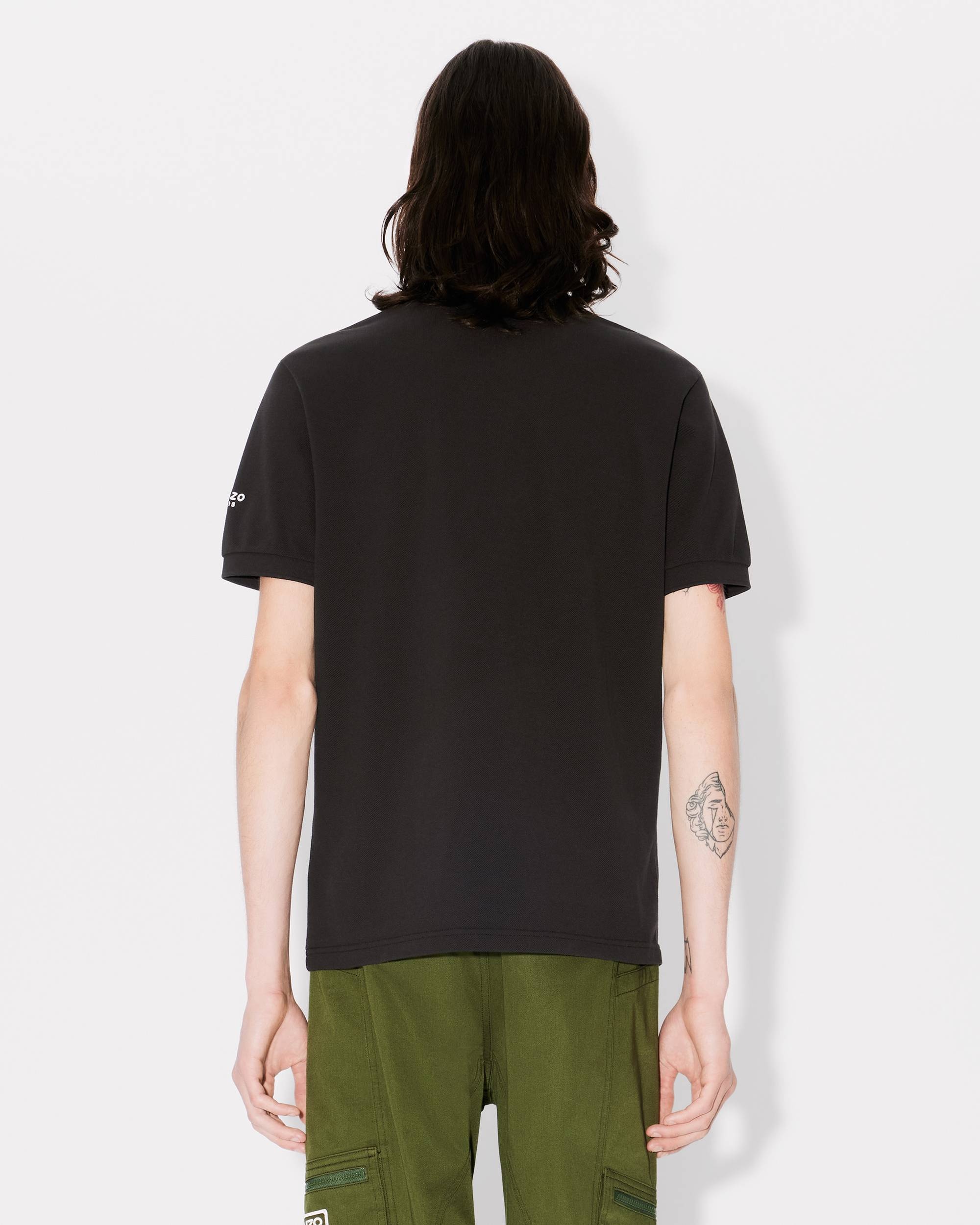 'Boke Flower' embroidered slim polo - 4