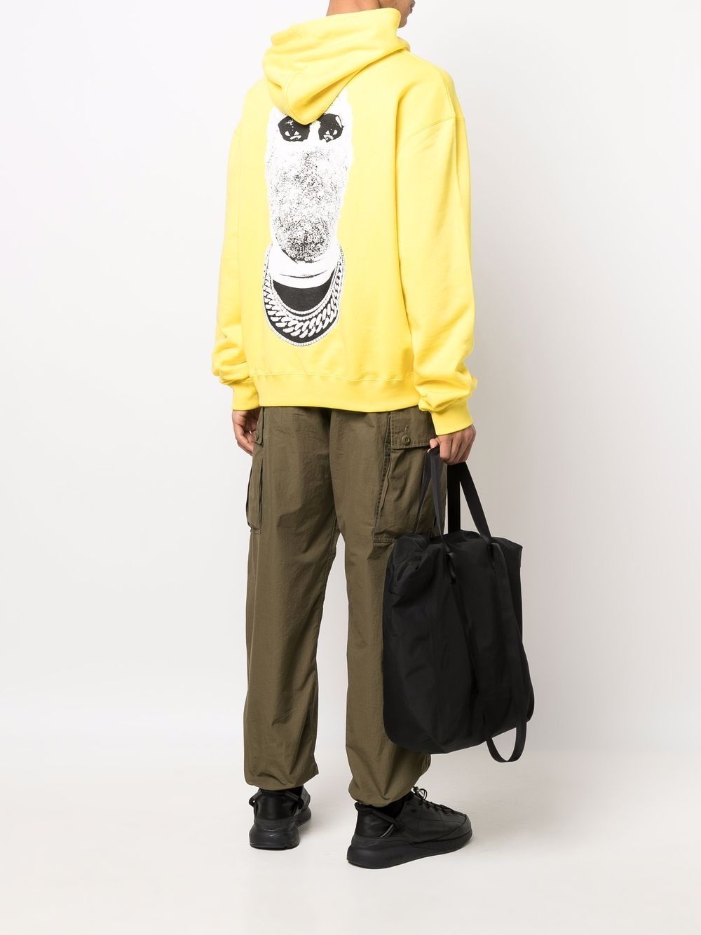 logo-print cotton hoodie - 2