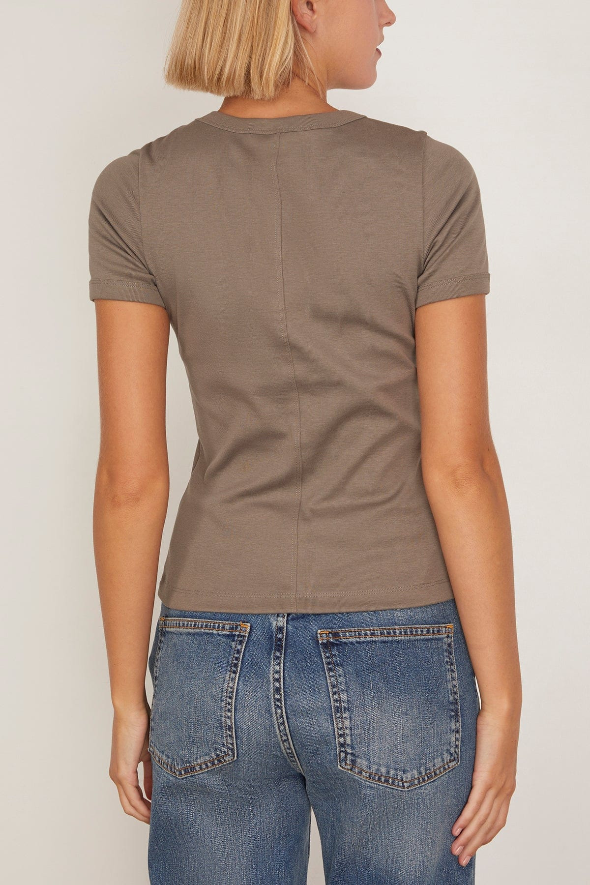 Car Tee in Mushroom - 4