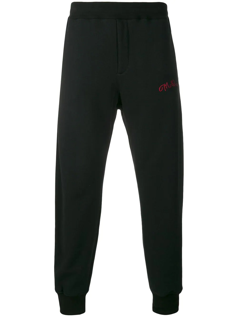 logo embroidered track pants - 1