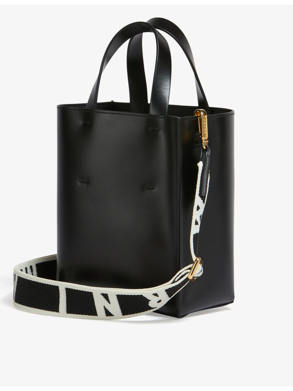 Museo brand-print leather tote bag - 4
