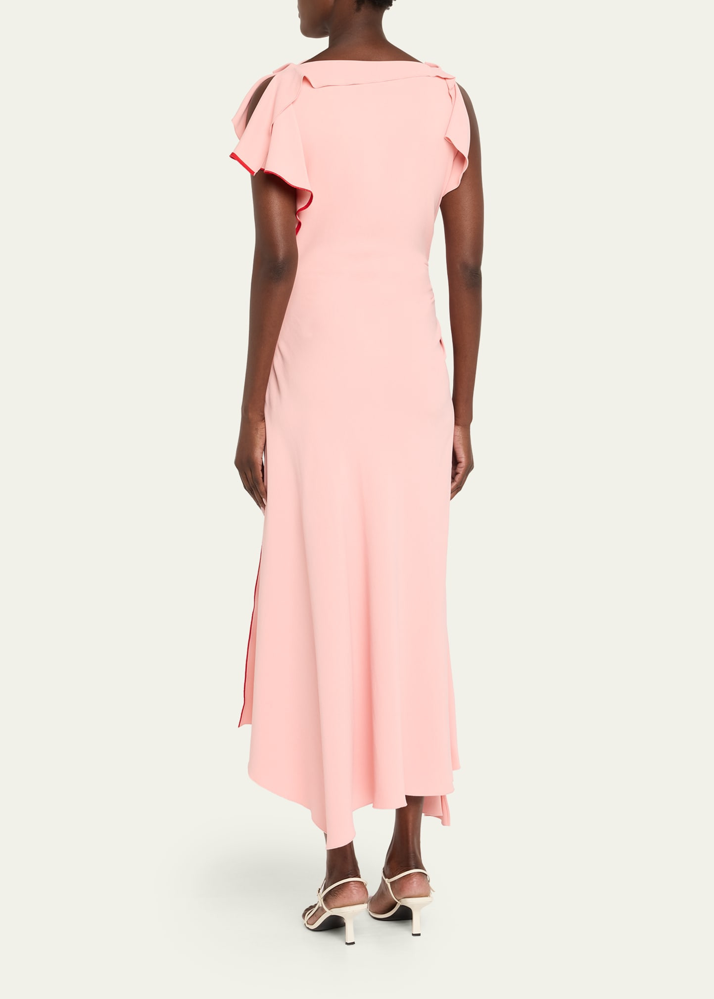 Drape Sleeve Midi Dress - 3