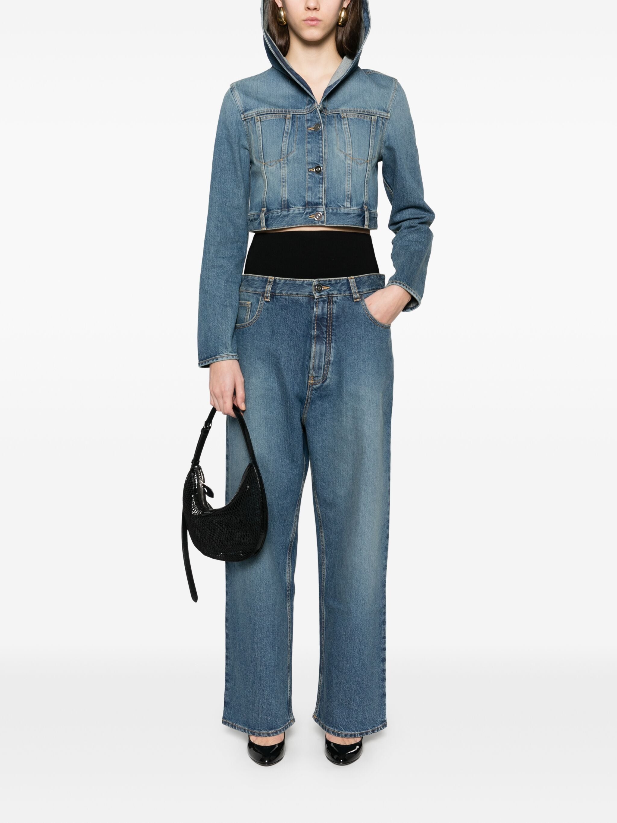 Hooded Denim Jacket - 5