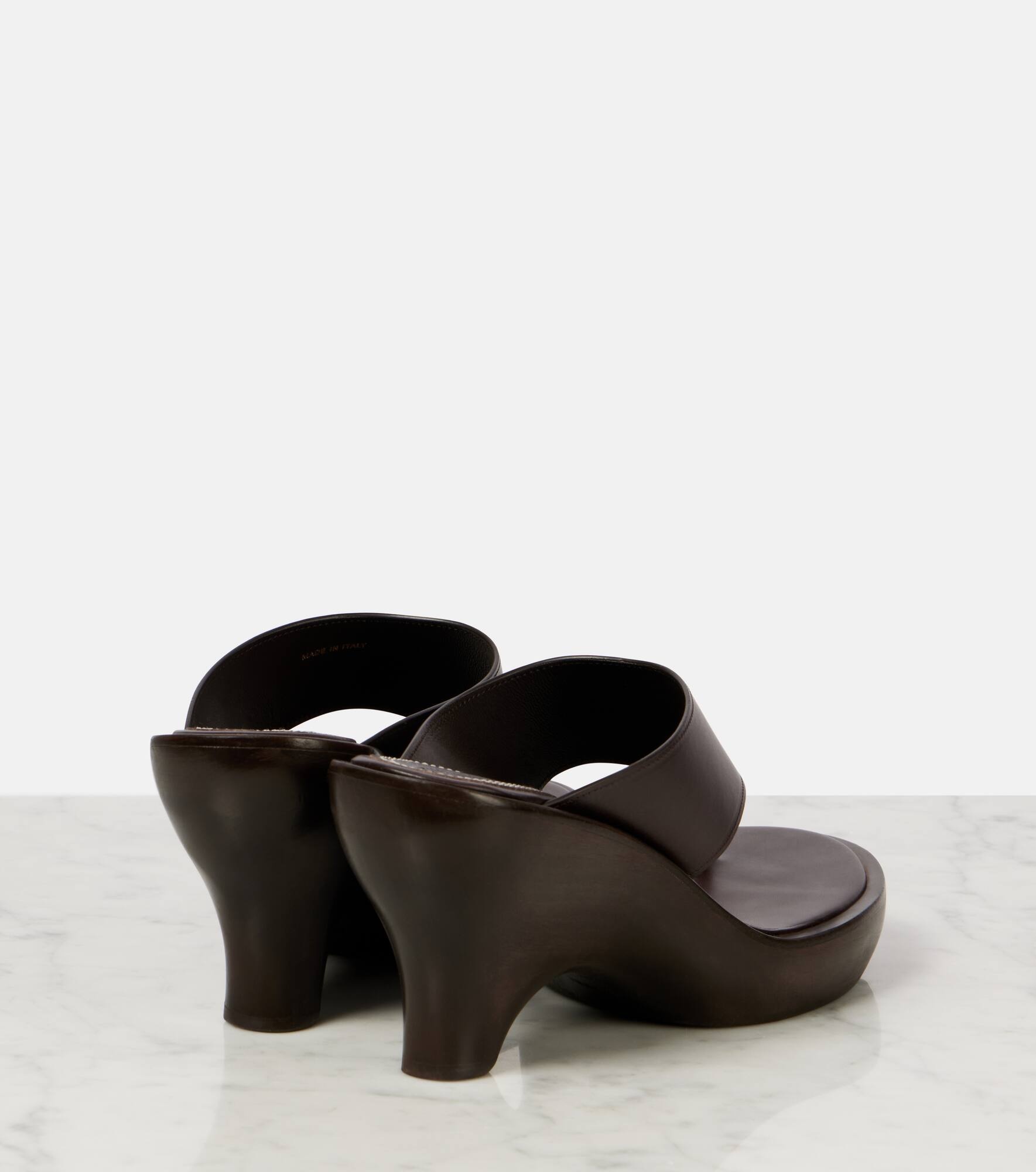 Wild 95 leather wedge mules - 2