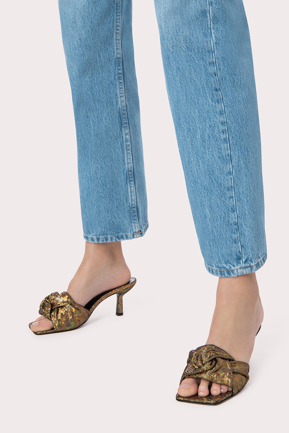Lana Disco Bronze Hologram Leather - 3