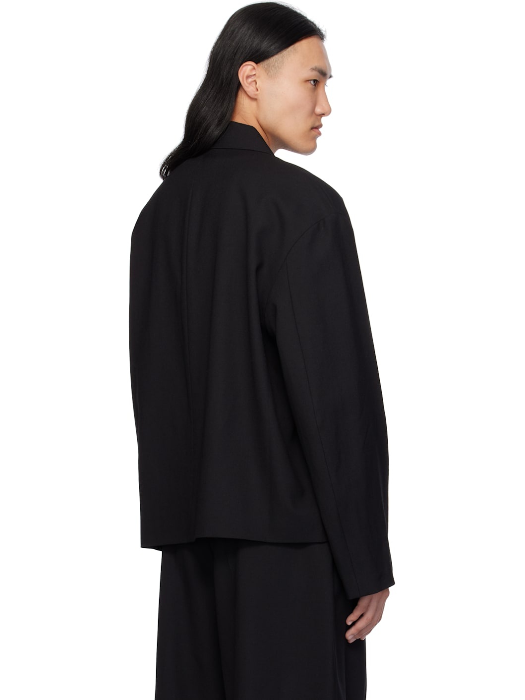 Black Ferro Wool Jacket - 3