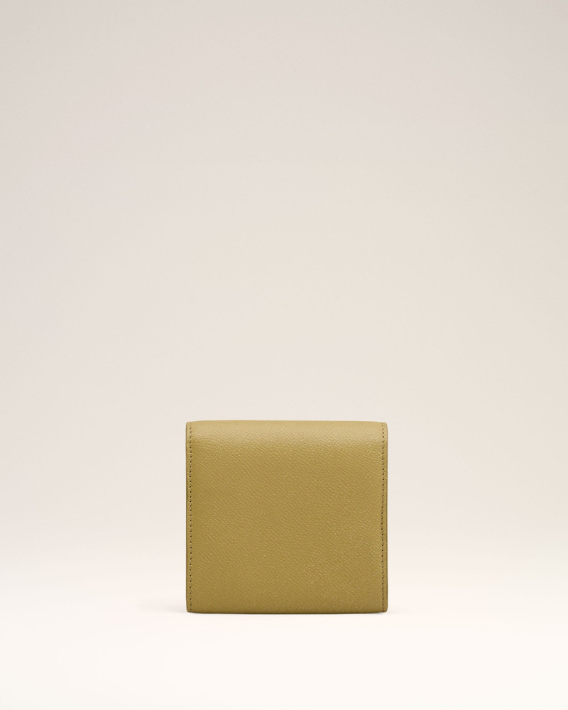 AMI Paris YELLOW LEATHER PARIS PARIS COMPACT WALLET outlook