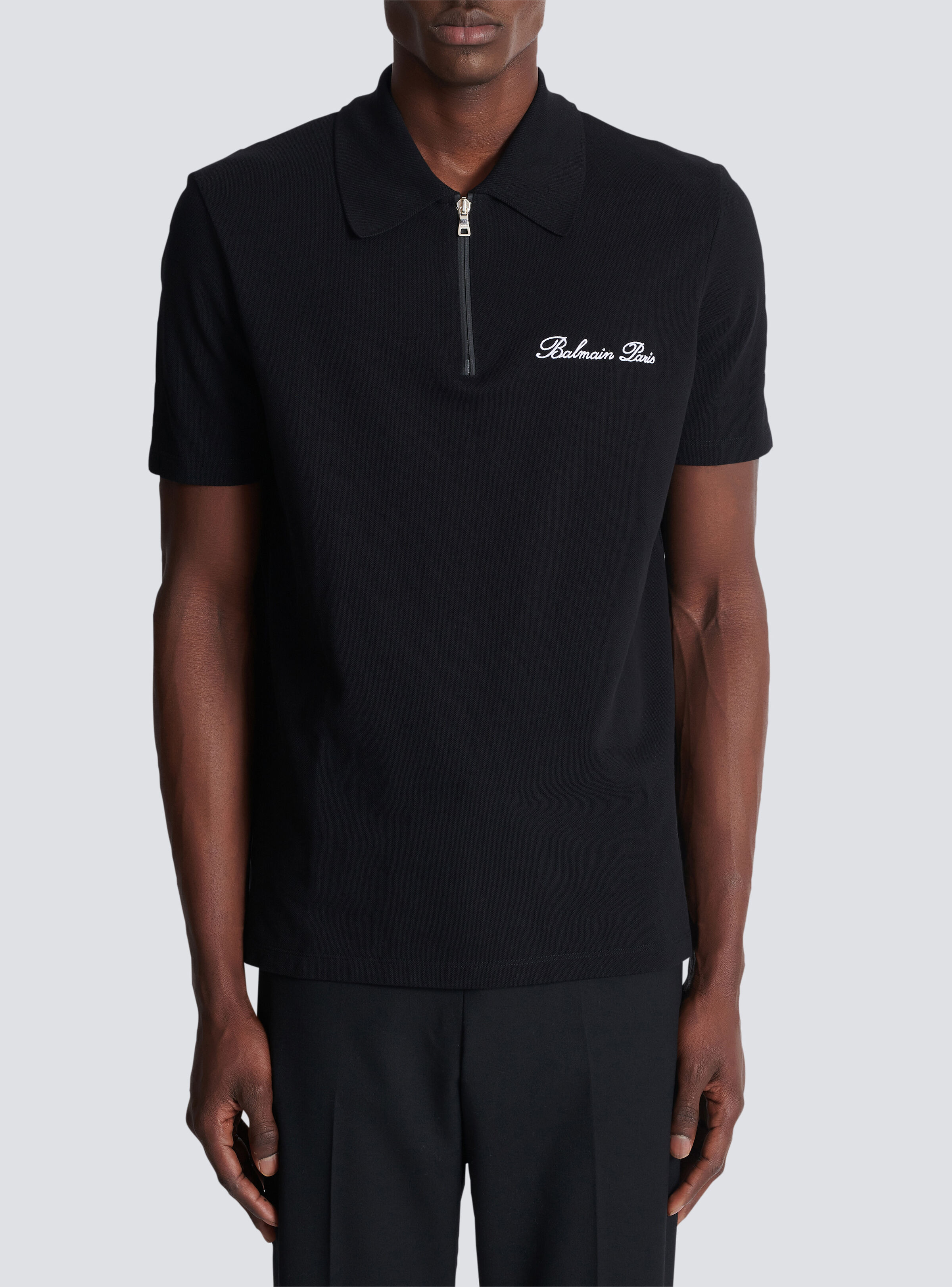 Short-sleeved polo shirt with embroidery - 5