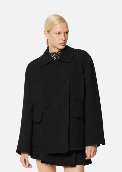 VERSACE Medusa Wool Cape outlook