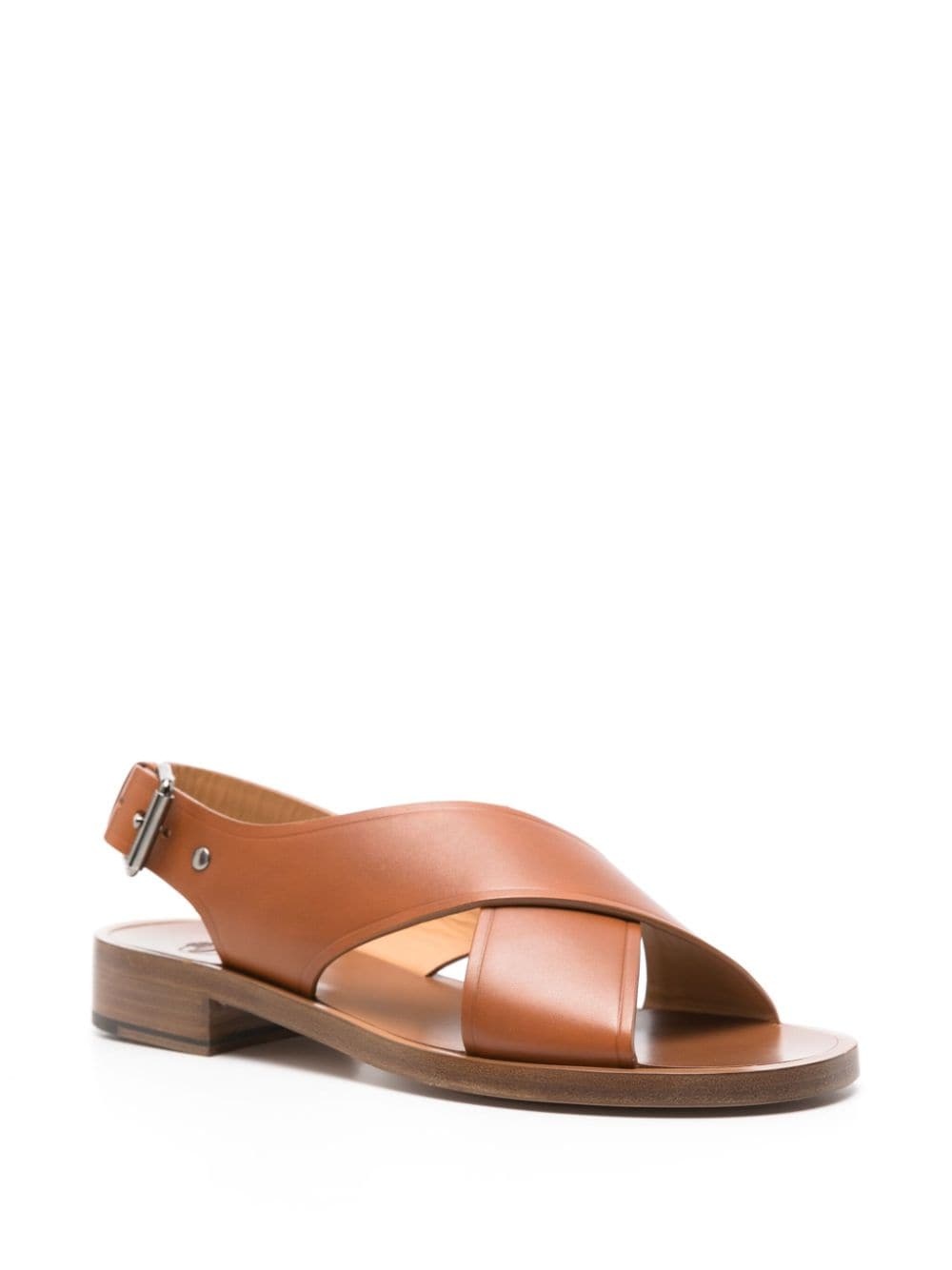 leather flat sandal - 2