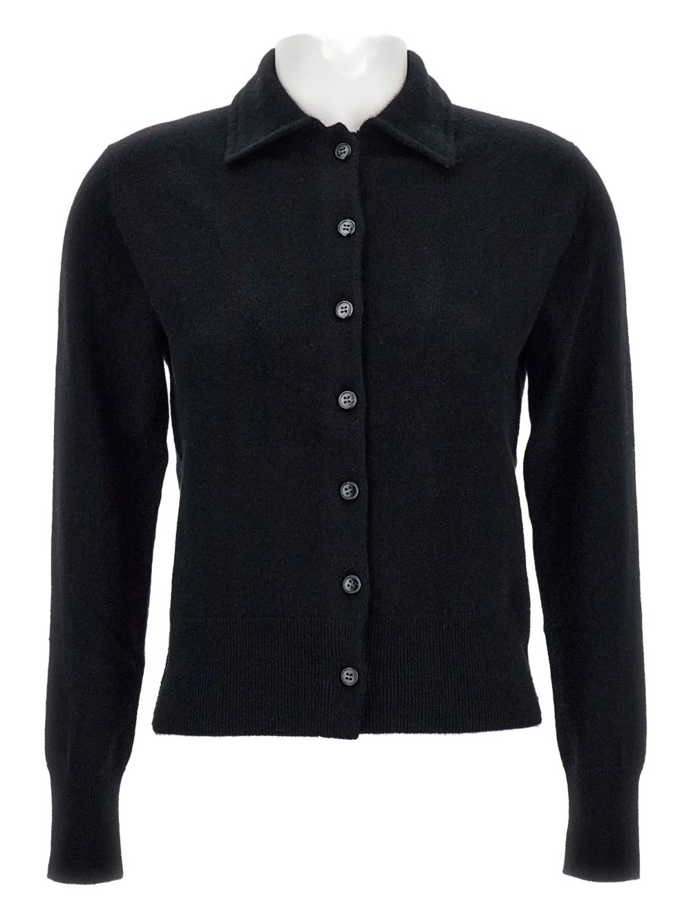 classic-collar cardigan - 1