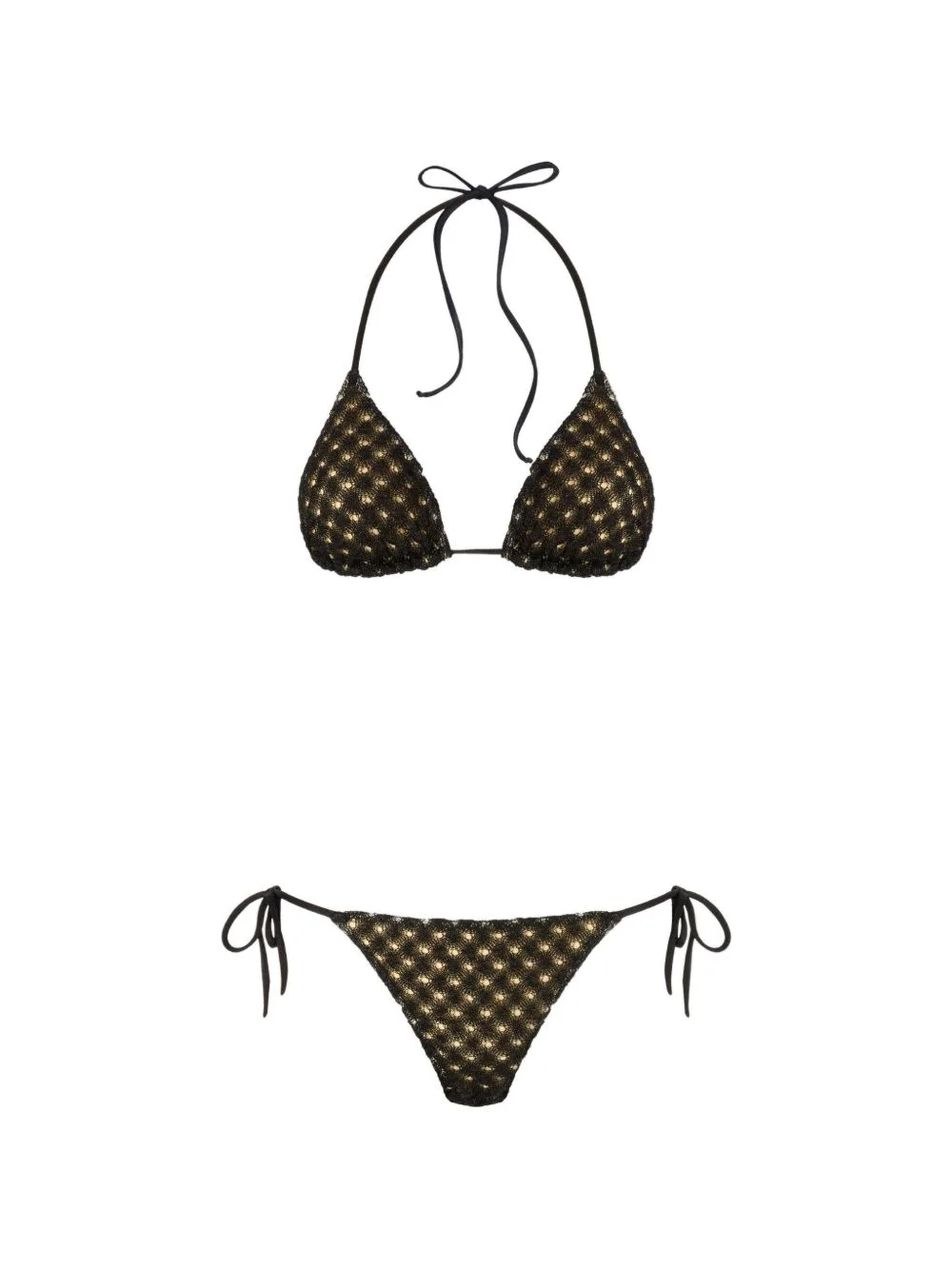 embellished triangle bikini - 1