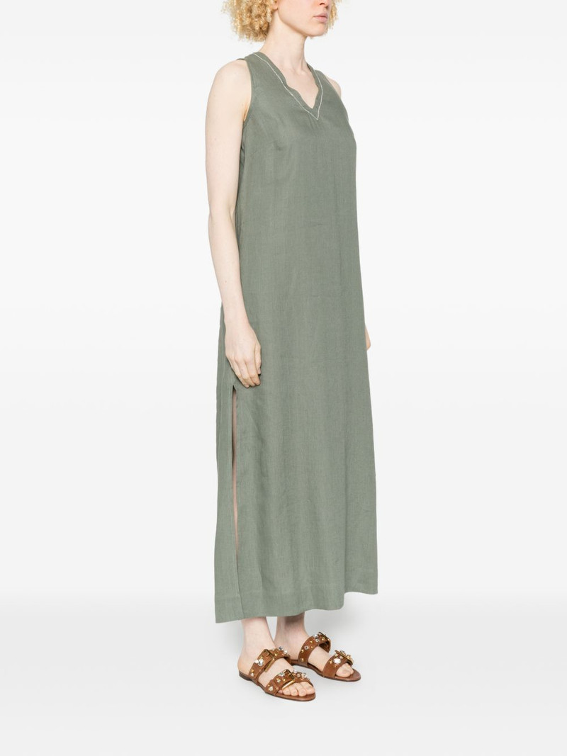 V-neck sleeveless midi dress 3