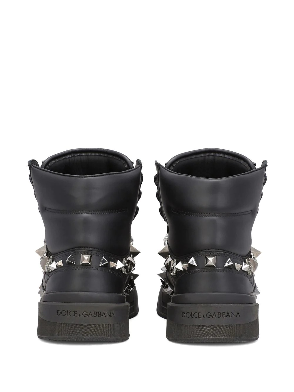DG logo studded high-top sneakers - 3