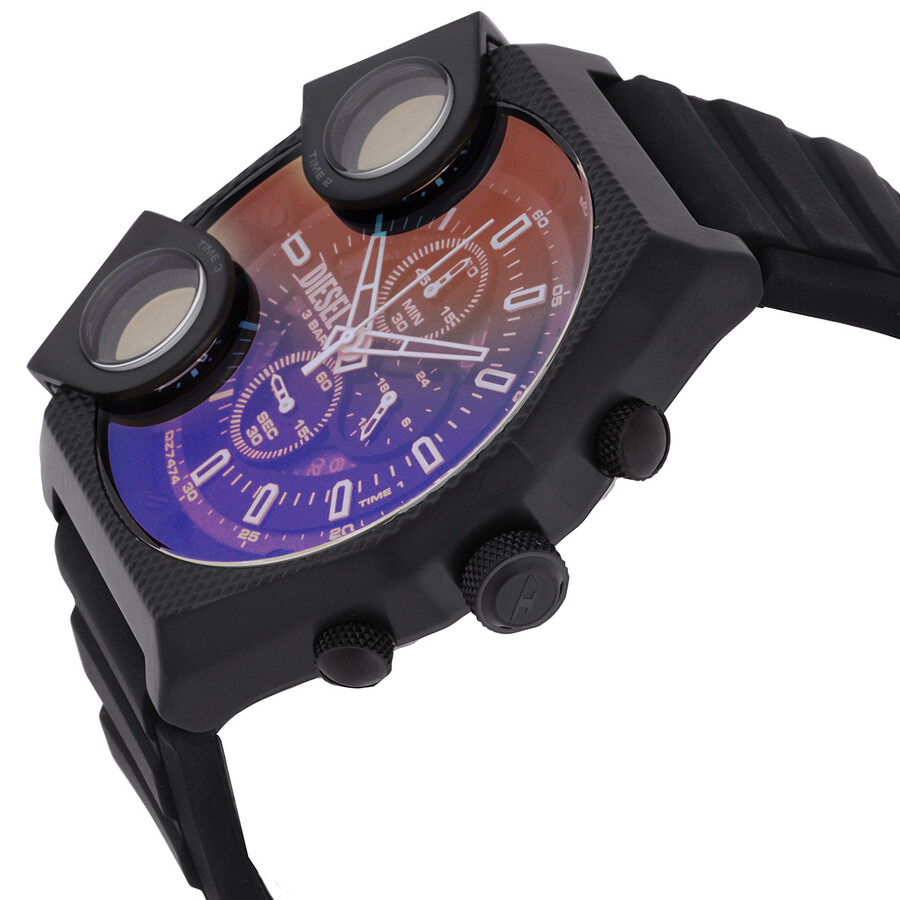 Diesel Sideshow Chronograph Quartz Black Dial Men's Watch DZ7474 - 2