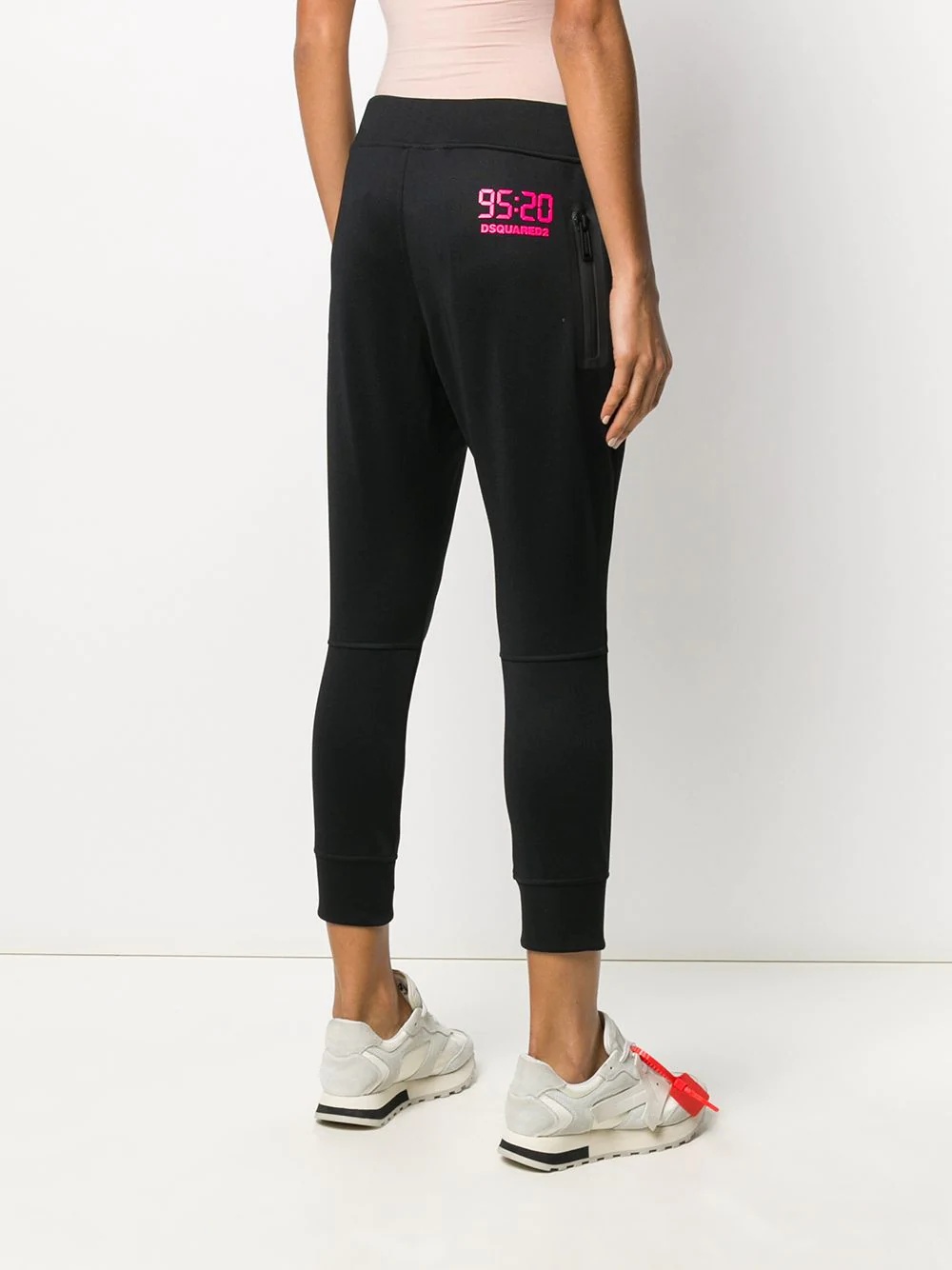 drawstring track pants - 4