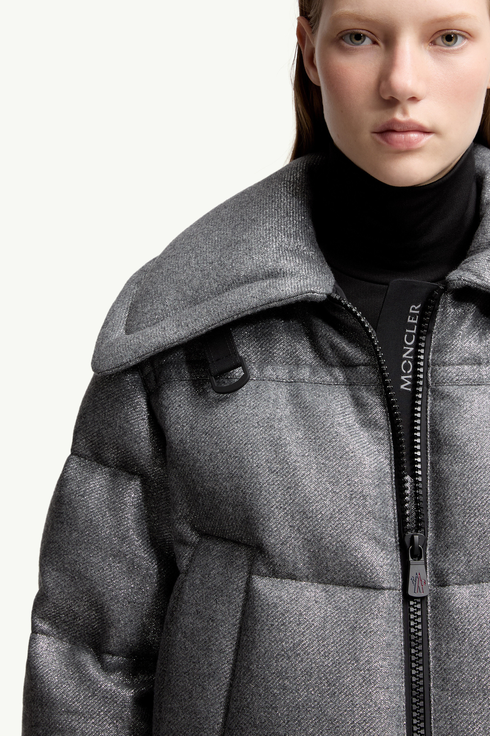 Sandane Metallic Wool Blend Short Down Jacket - 7