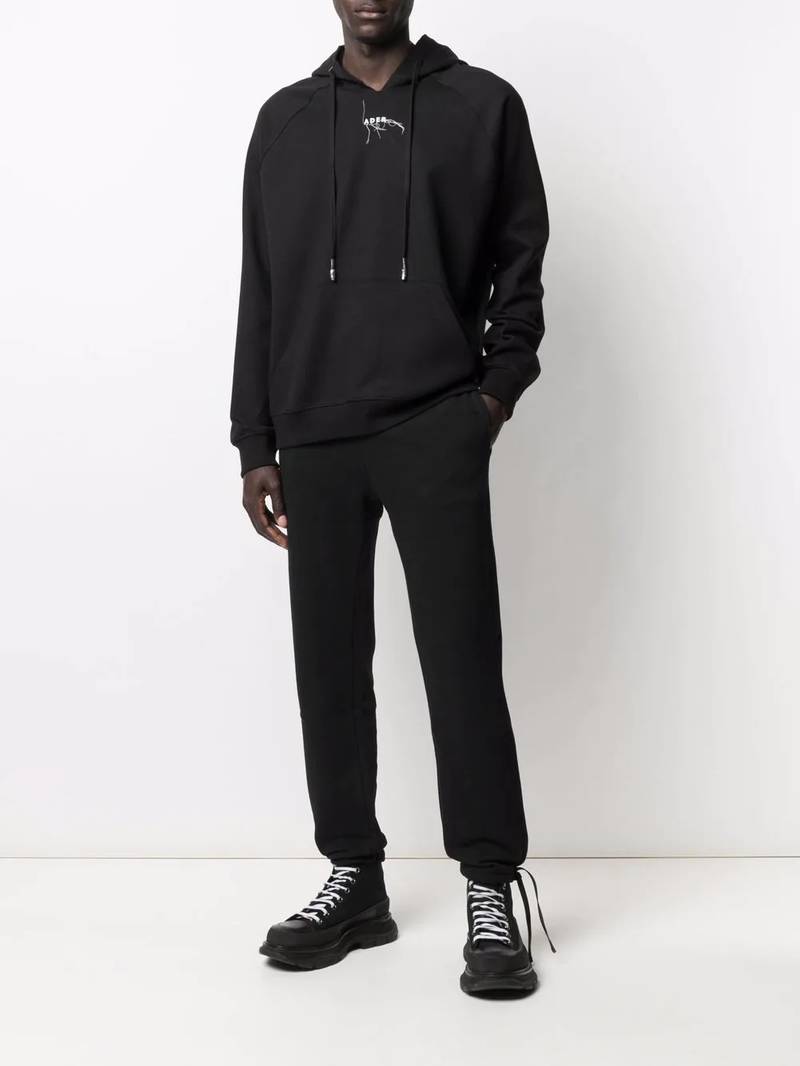 logo drawstring hoodie 3