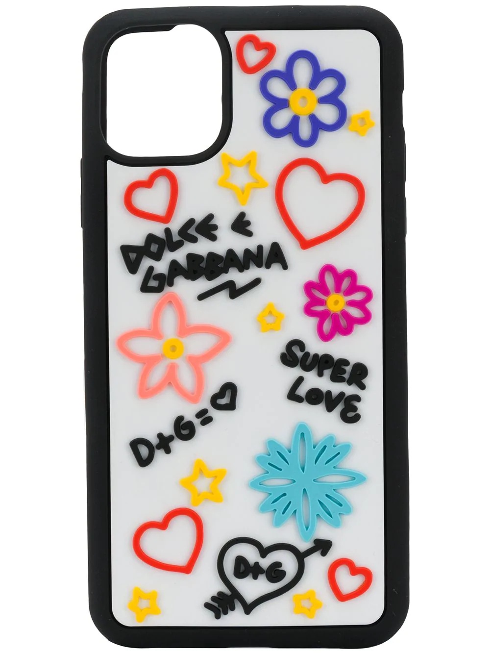 multi-logo appliqué iPhone 11 Pro Max case - 1