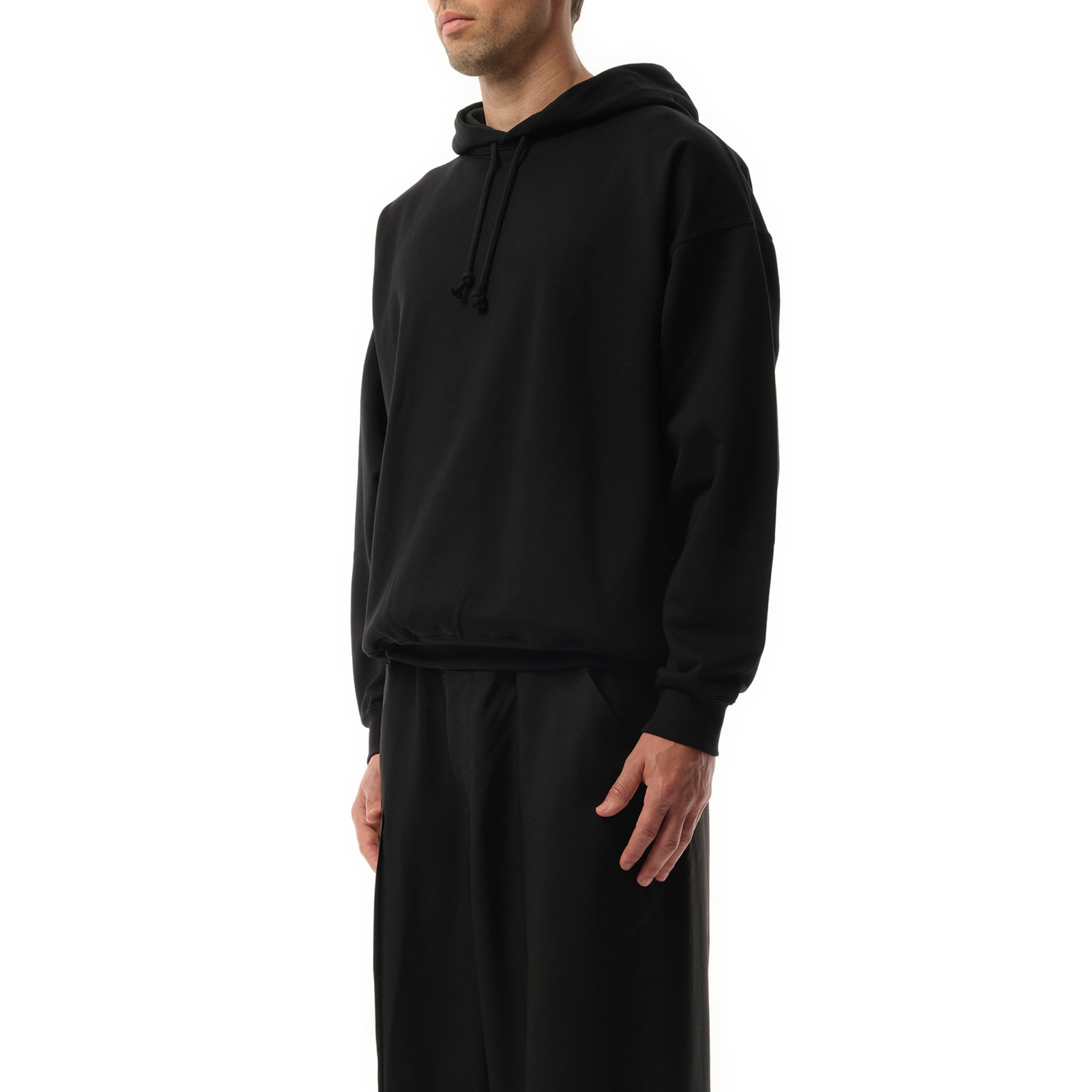 Unisex Pun Logo Hoodie in Black - 5