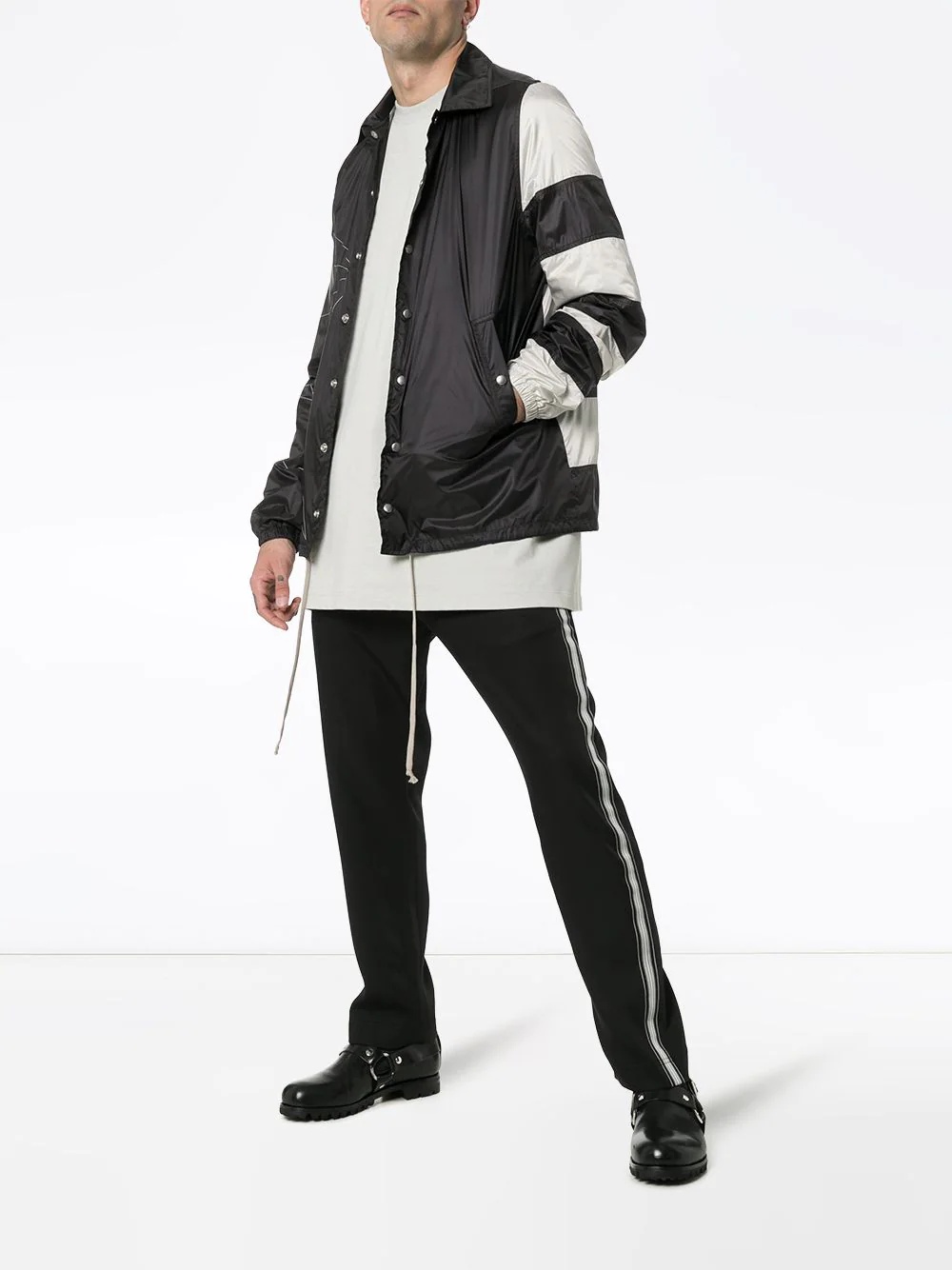 Striped windbreaker jacket - 2