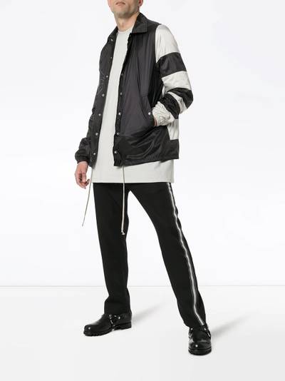 Rick Owens Striped windbreaker jacket outlook