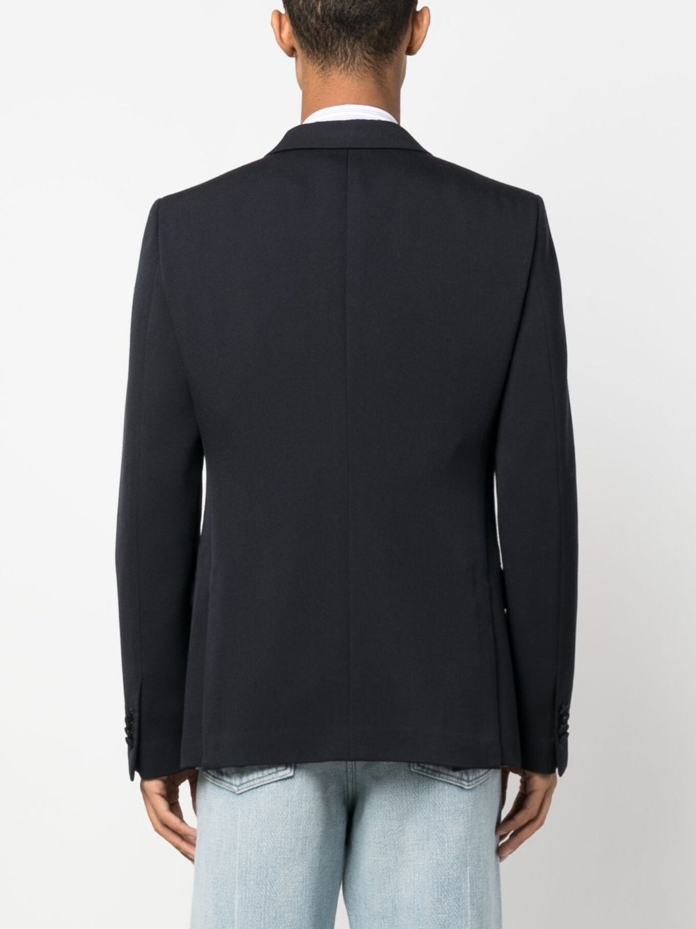 wool double-breasted blazer - 4