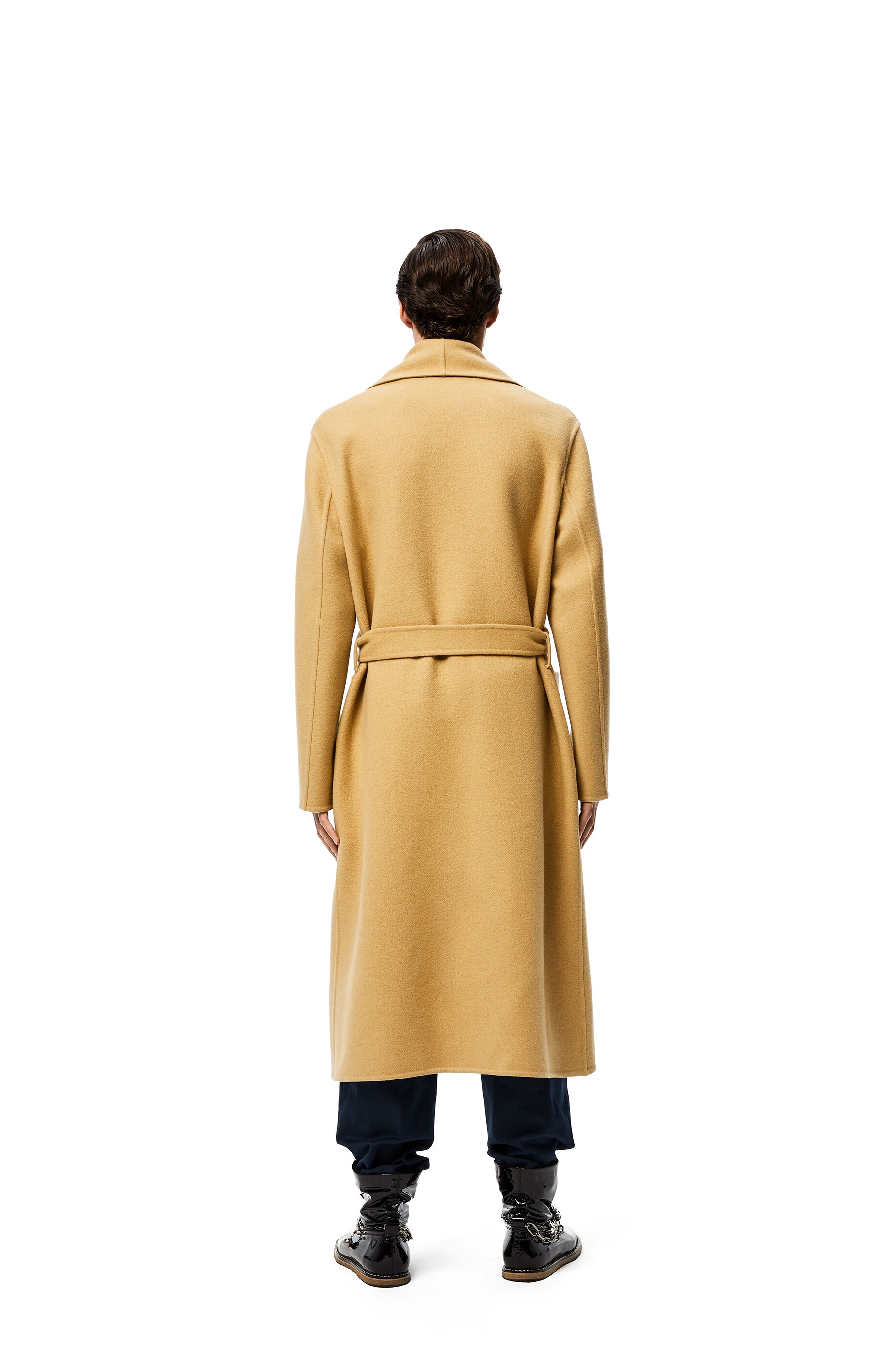 Belted coat in cashmere - 4