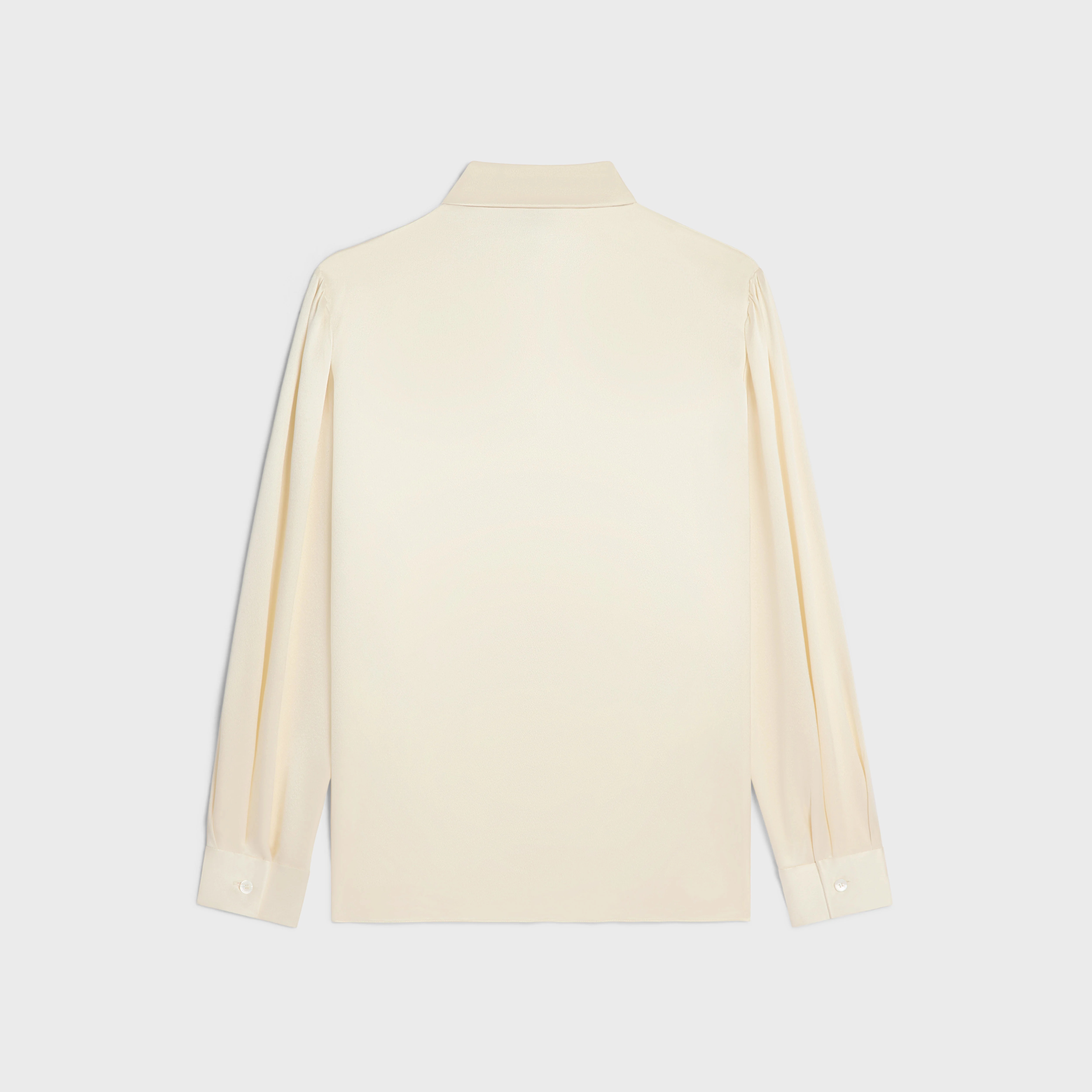 lavaliere blouse in silk satin - 2