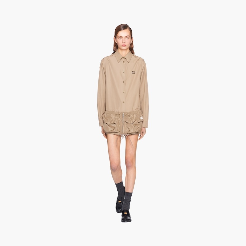 Technical fabric miniskirt - 5