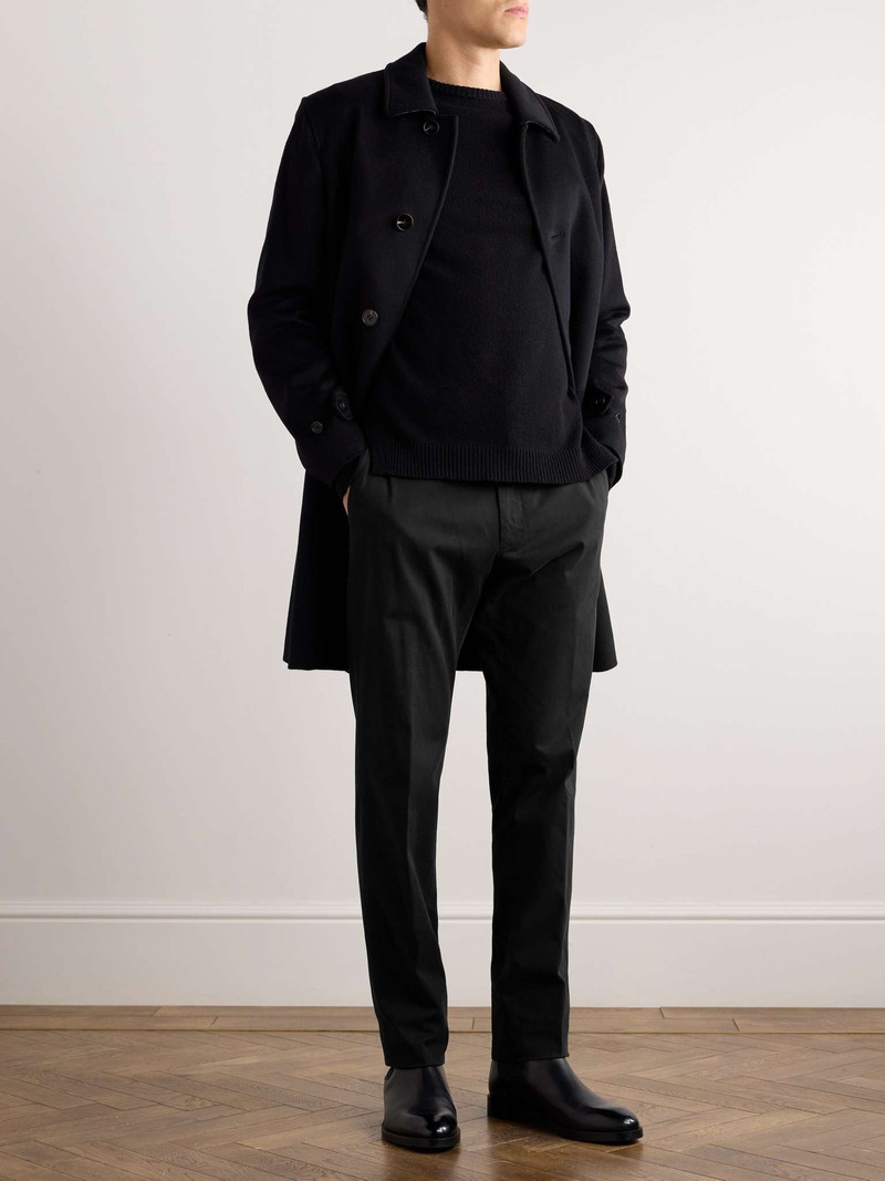 ZEGNA Straight-Leg Garmet-Dyed Stretch-Cotton Twill Chinos outlook