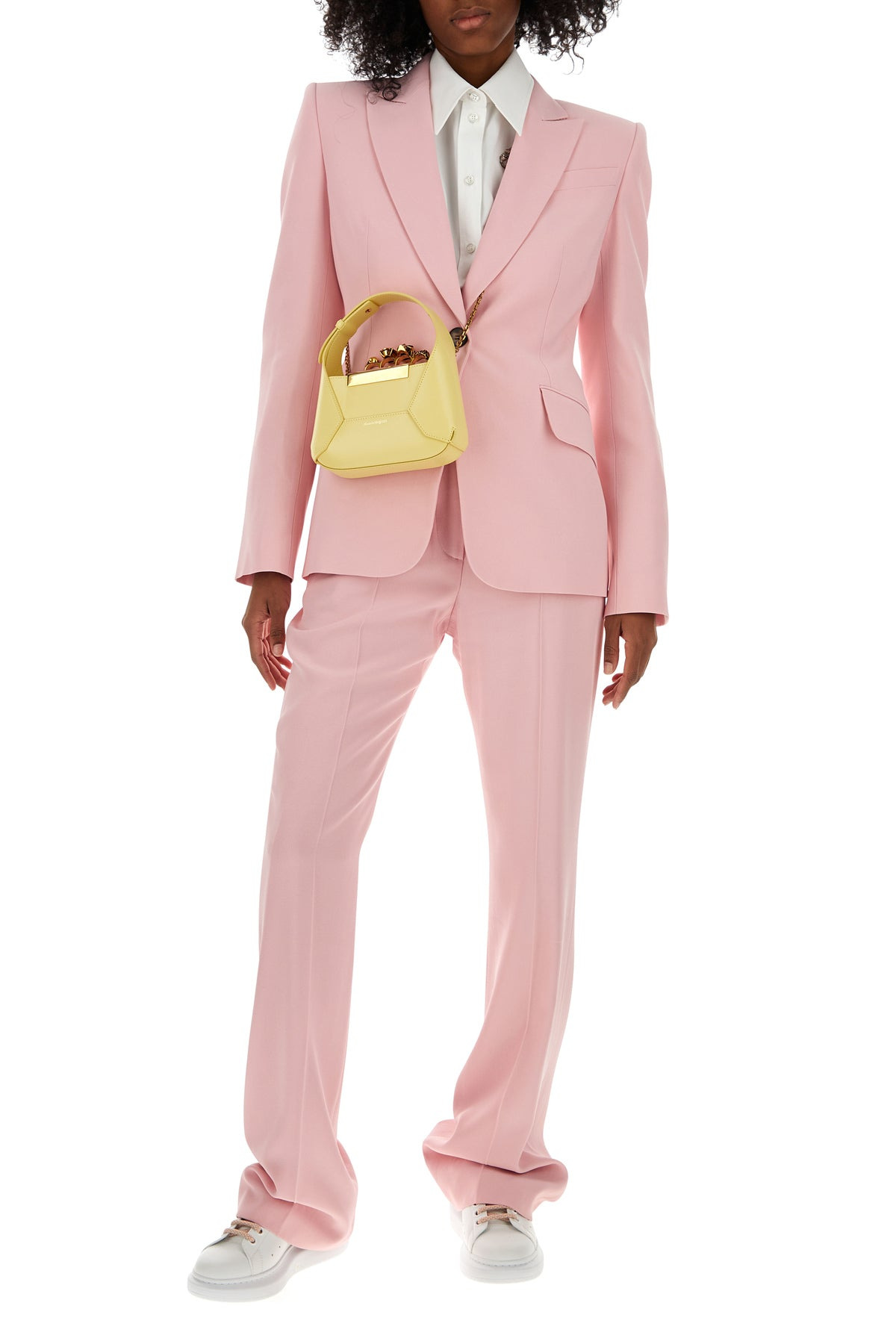 Pink crepe cigarette pant - 6
