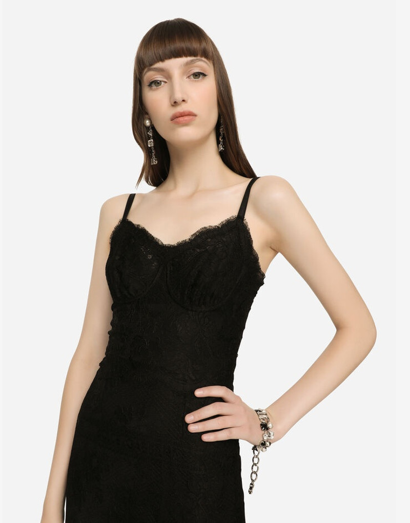 레이스 midi 드레스 와 double scalloped detailing 4